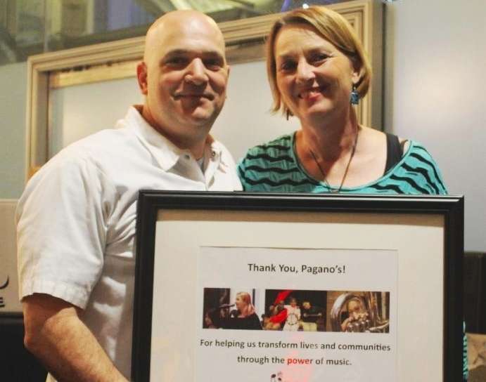 Matt-Pagano-Musicopias-Executive-Director-Denise-Kinney-Happy-Hour